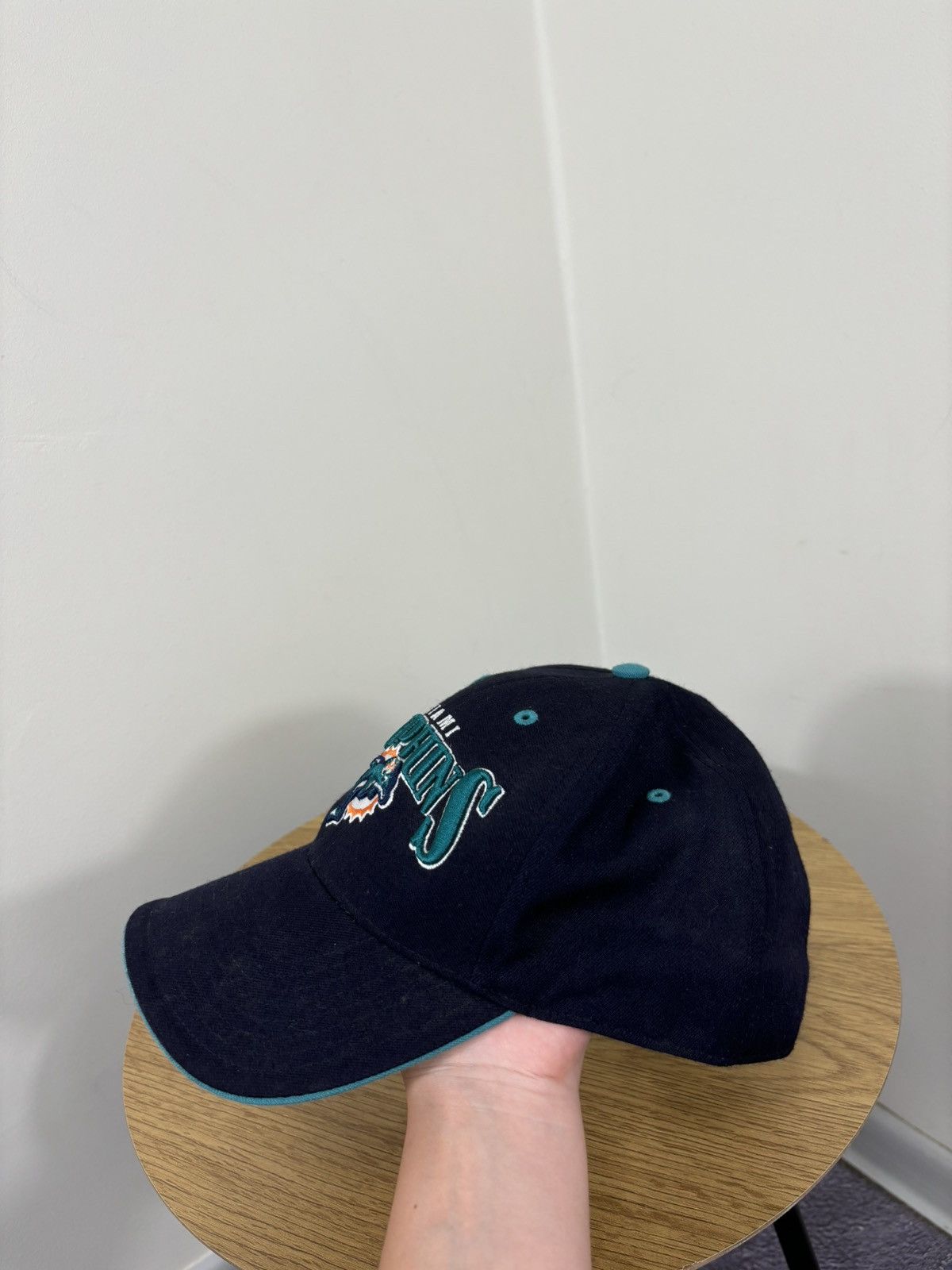 NFL Vintage 90s Miami Dolphins NFL Rare Dad Hat Cap Size ONE SIZE - 5 Thumbnail