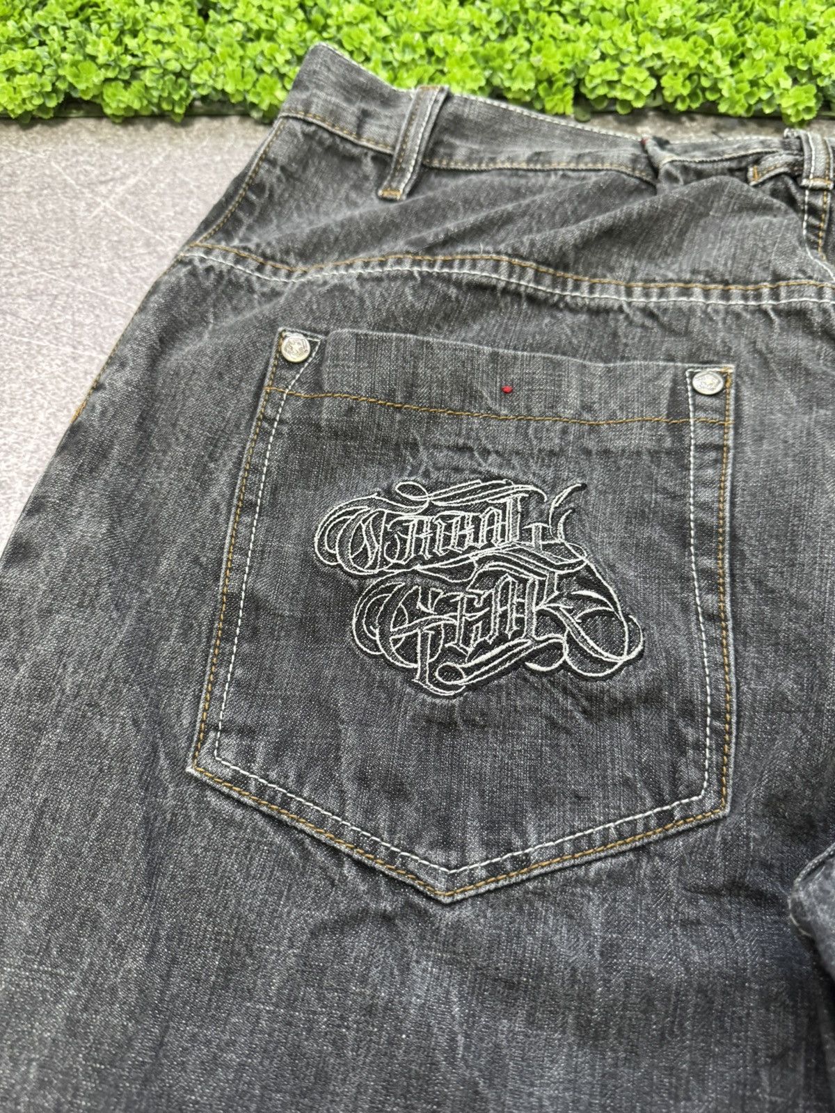 Japanese Brand distressed opium affliction style tribaldenim jeans Size US 34 / EU 50 - 8 Thumbnail