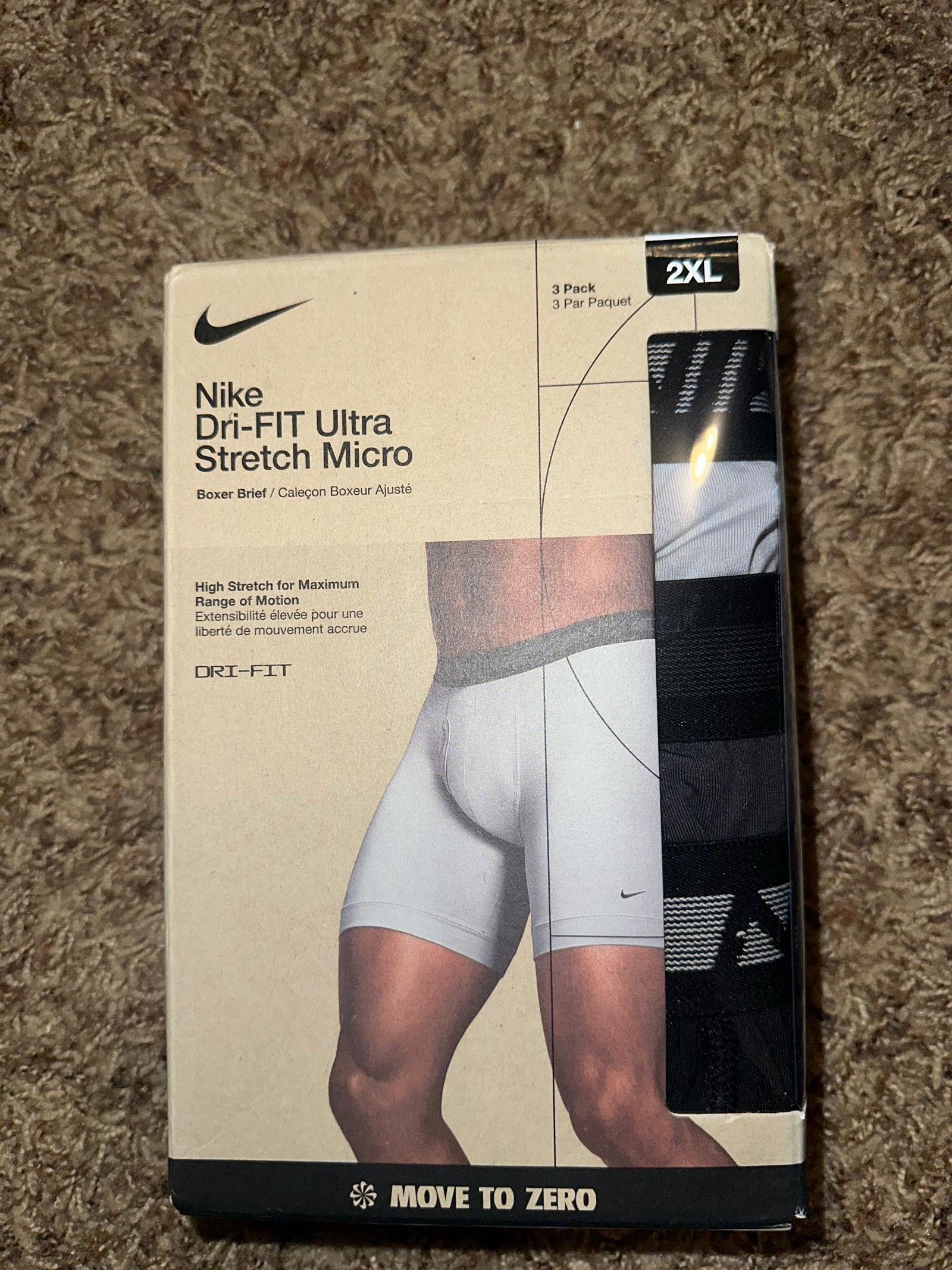 Nike Nike Dri-FIT Ultra Stretch Micro Boxer Brief 3 Pack Size ONE SIZE - 1 Thumbnail