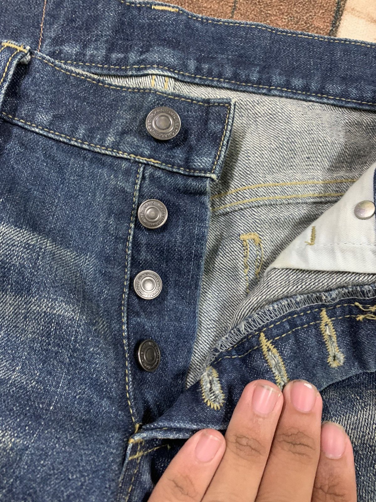 Hysteric Glamour × Japanese Brand × Shellac shellac flare bootcut mud wash style designer japanese Size US 30 / EU 46 - 8 Thumbnail