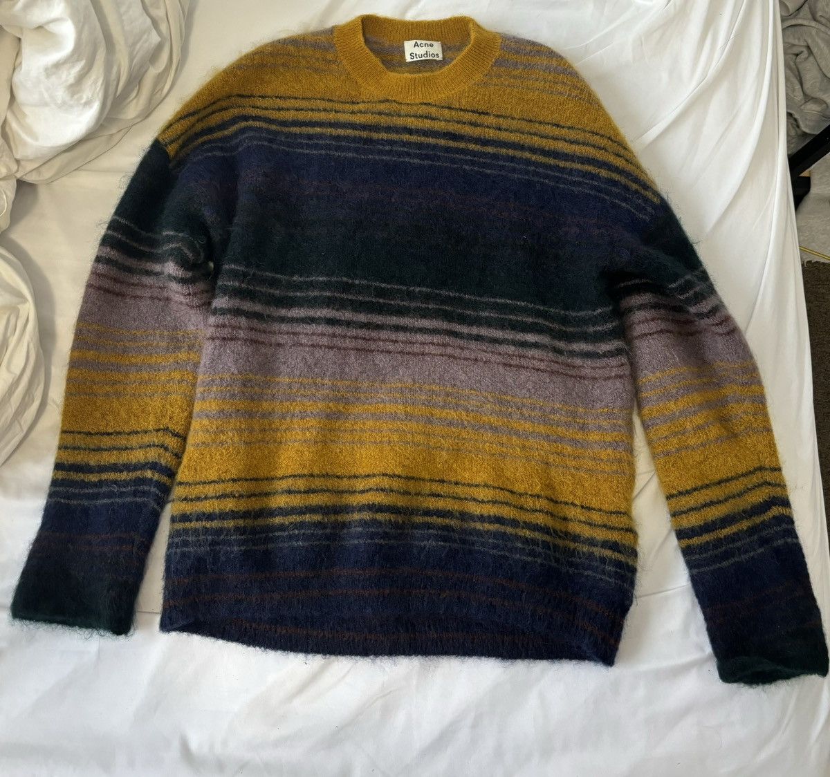 image of Acne Studios Acne Studio Mohair Sweater in Purple, Men's (Size XS)