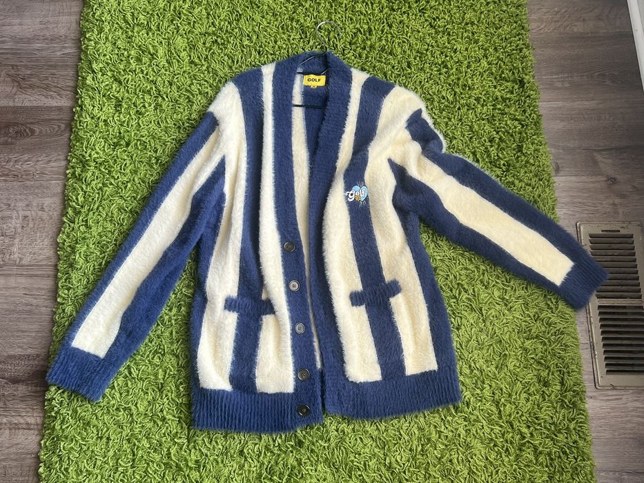 販売の事前割引 STRIPED MOHAIR CARDIGAN by GOLF WANG | www ...