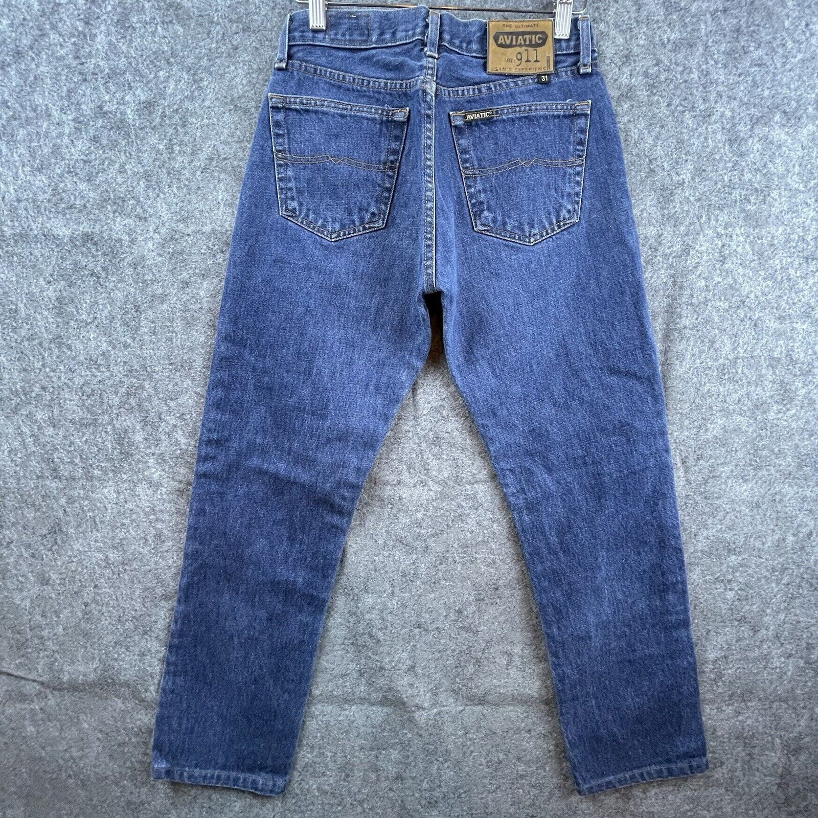 Aviatic Aviatic Jeans Mens 31 Blue Straight 911 Italian Workwear Size US 31 - 2 Thumbnail