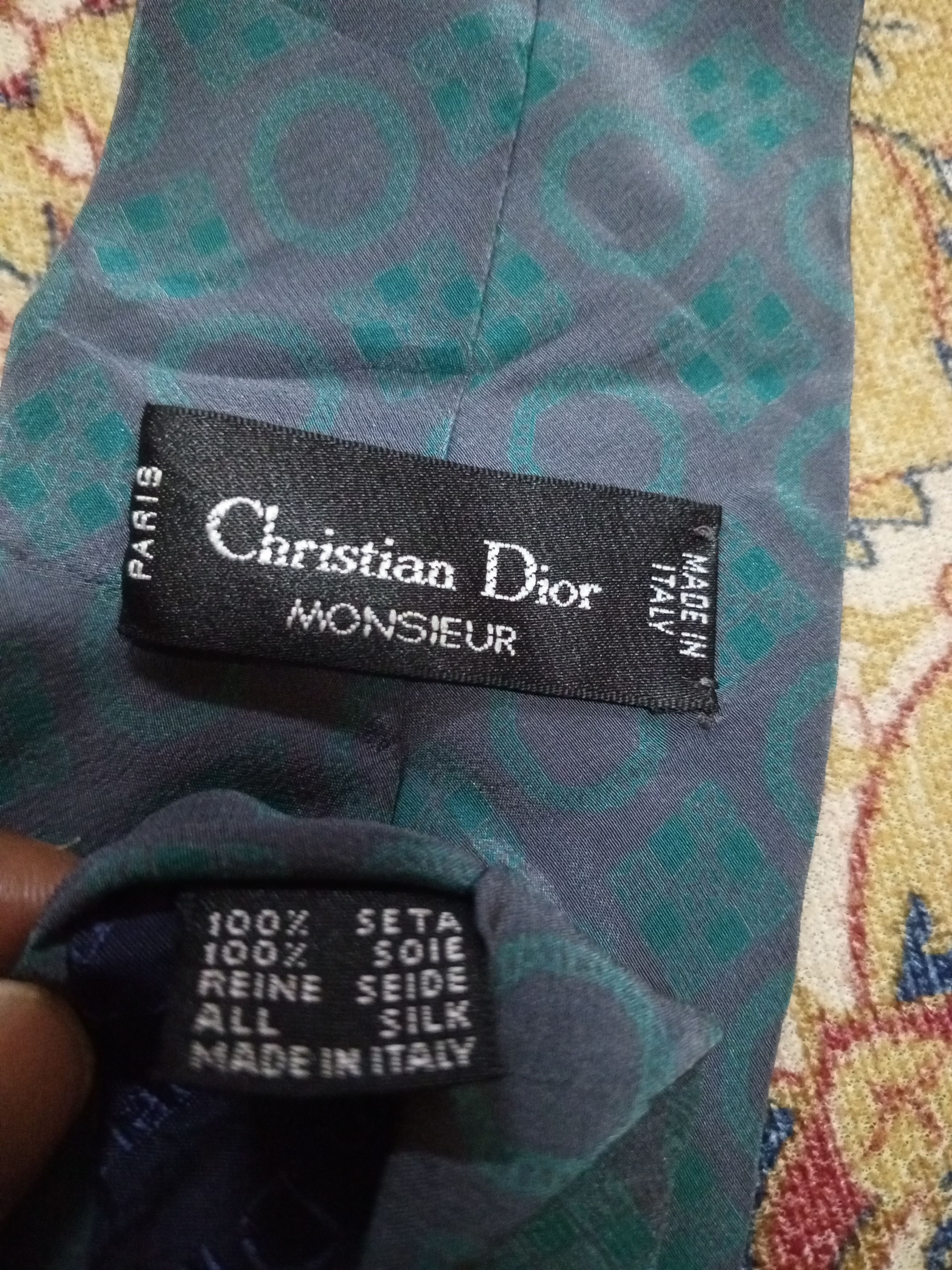 Christian Dior Monsieur Dior Neck tie Size ONE SIZE - 7 Thumbnail