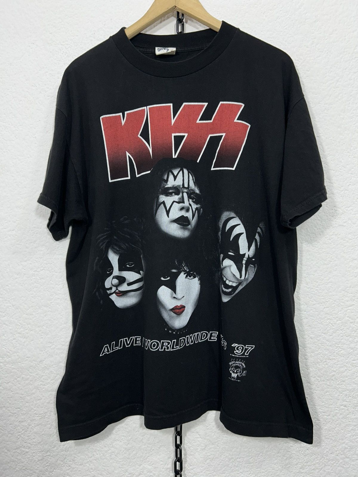 Band Tees × KISS × Vintage Kiss Alive Worldwide Tour 96’-97” Size US XL / EU 56 / 4 - 1 Thumbnail