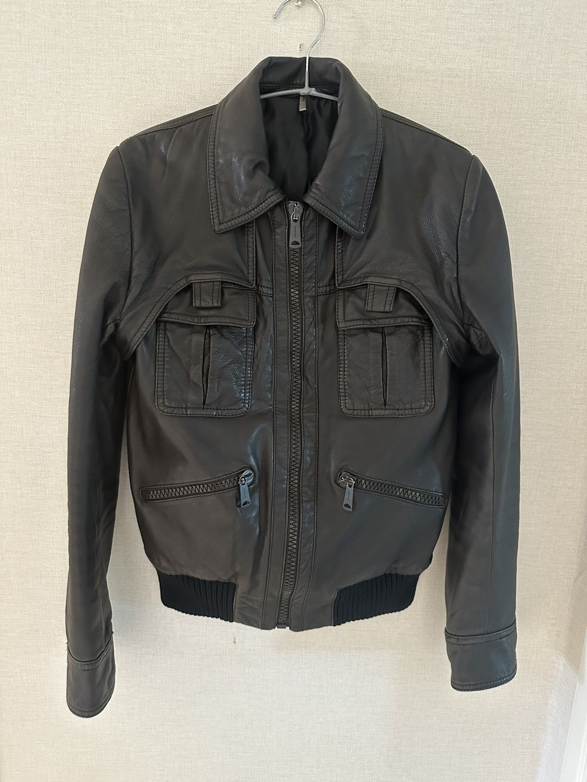 Dior × Hedi Slimane AW/06 Dior Homme Leather Jacket 46 | Grailed