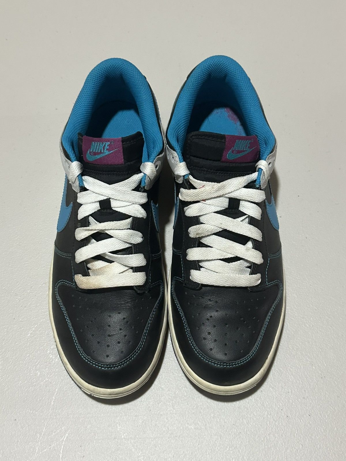 Nike 2008 Nike Dunk Low Black Neo Turquoise Size US 9.5 / EU 42-43 - 4 Thumbnail