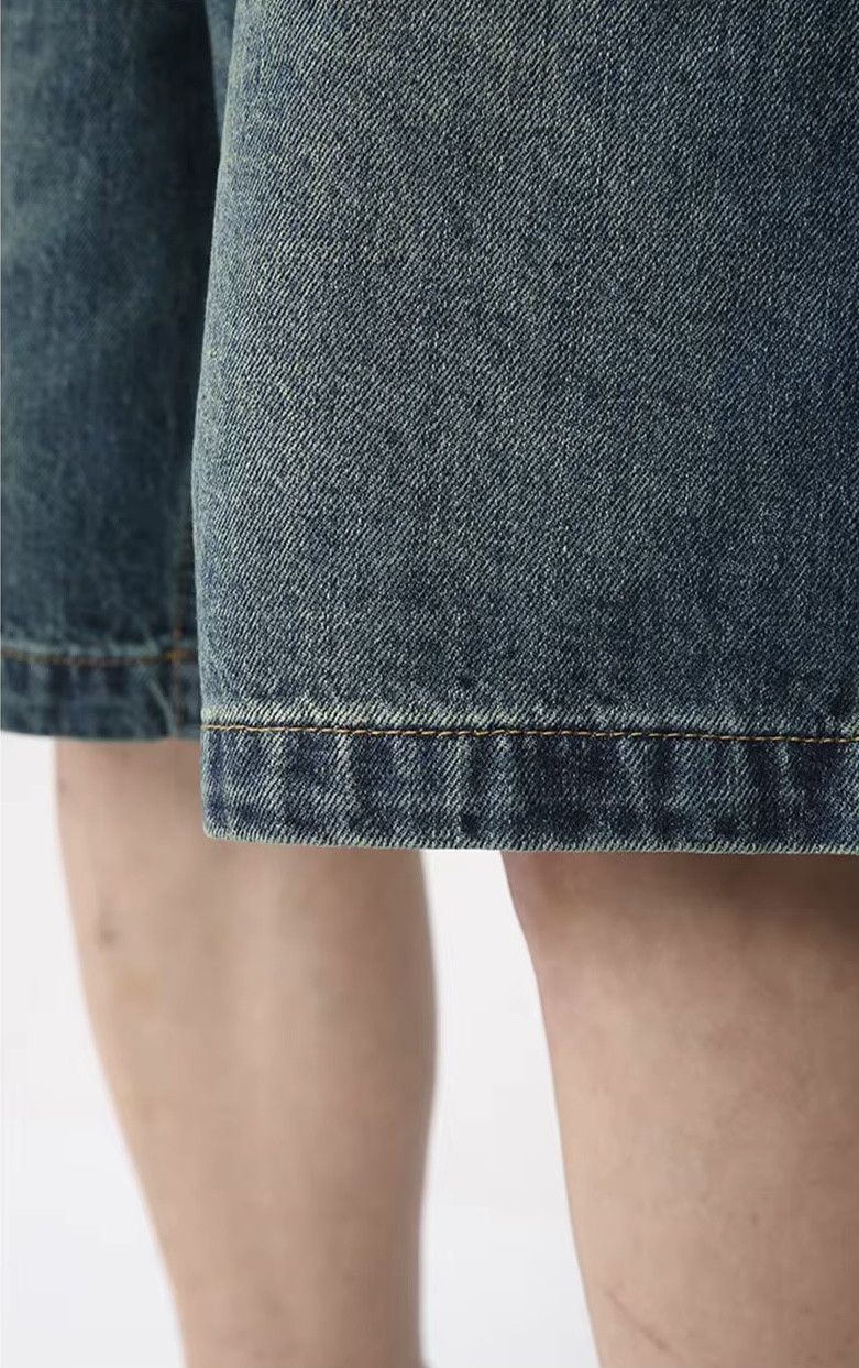 Jean Vintage Blue Denim Shorts Size US 31 - 7 Thumbnail