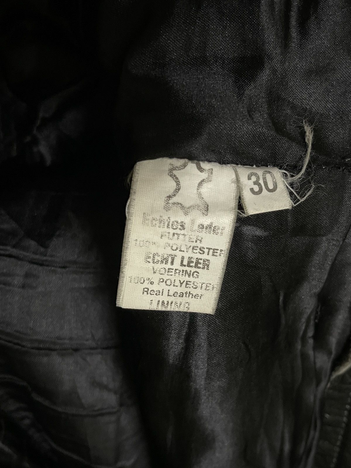 Genuine Leather × Vintage Leather Pants Biker Size US 29 - 16 Thumbnail