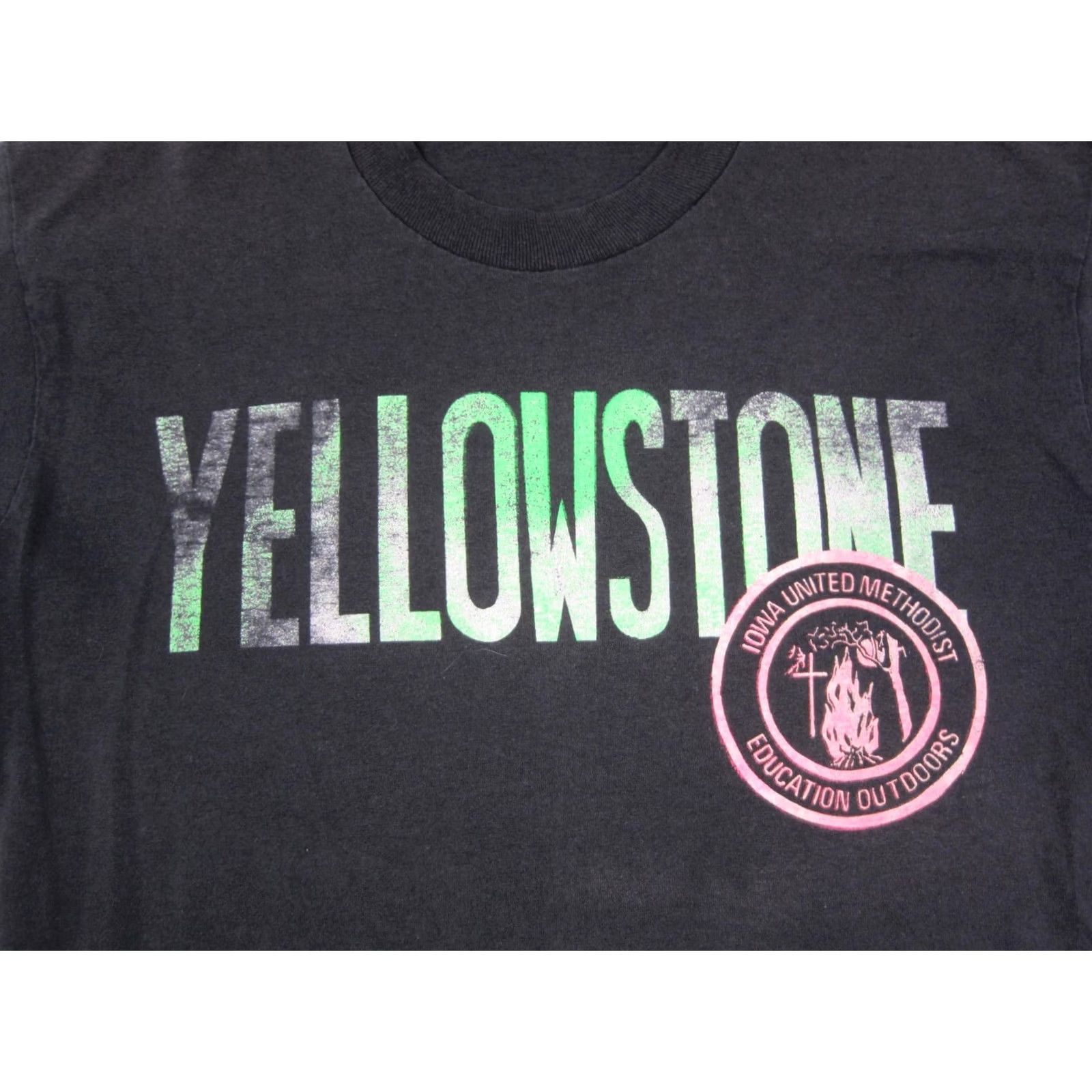 Vintage VINTAGE Yellowstone Shirt Mens S Black Iowa United Methodist Single Stitch Shirt Mens Small Black United Methodist 90s Theme Mens Shirts Size US S / EU 44-46 / 1 - 2 Thumbnail