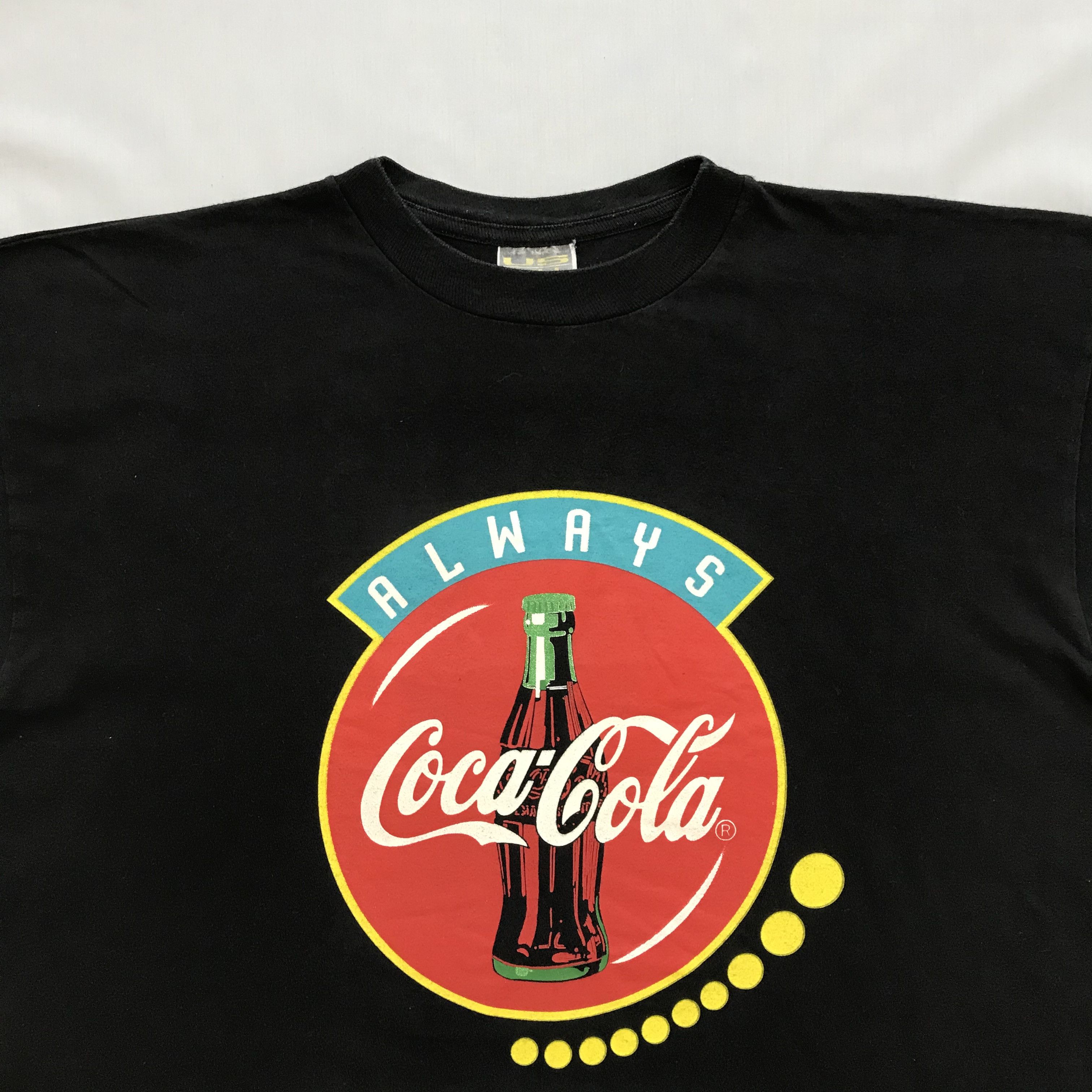 Coca Cola COCA-COLA Vintage T-Shirt Always Coke Tee USA 80s 90s Size US XL / EU 56 / 4 - 3 Thumbnail