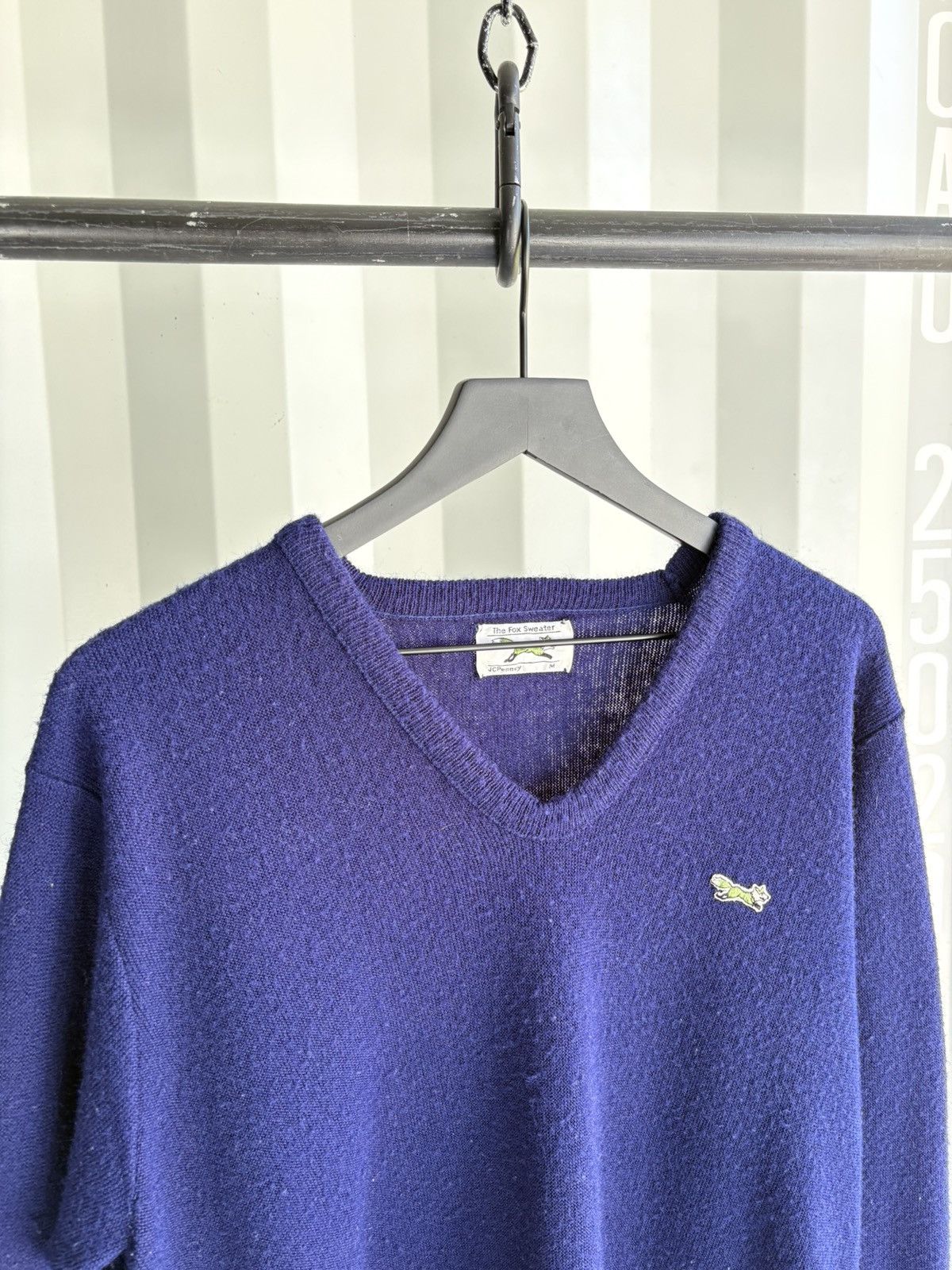 Vintage The Fox Sweater V Neck Lacoste Size US M / EU 48-50 / 2 - 2 Thumbnail