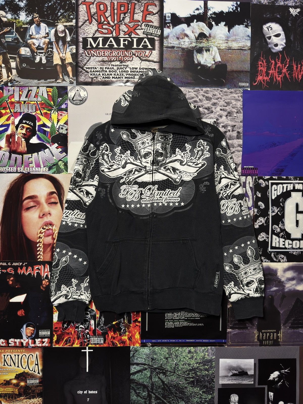 Affliction Vintage Fishbone Hoodie Size US M / EU 48-50 / 2 - 3 Thumbnail