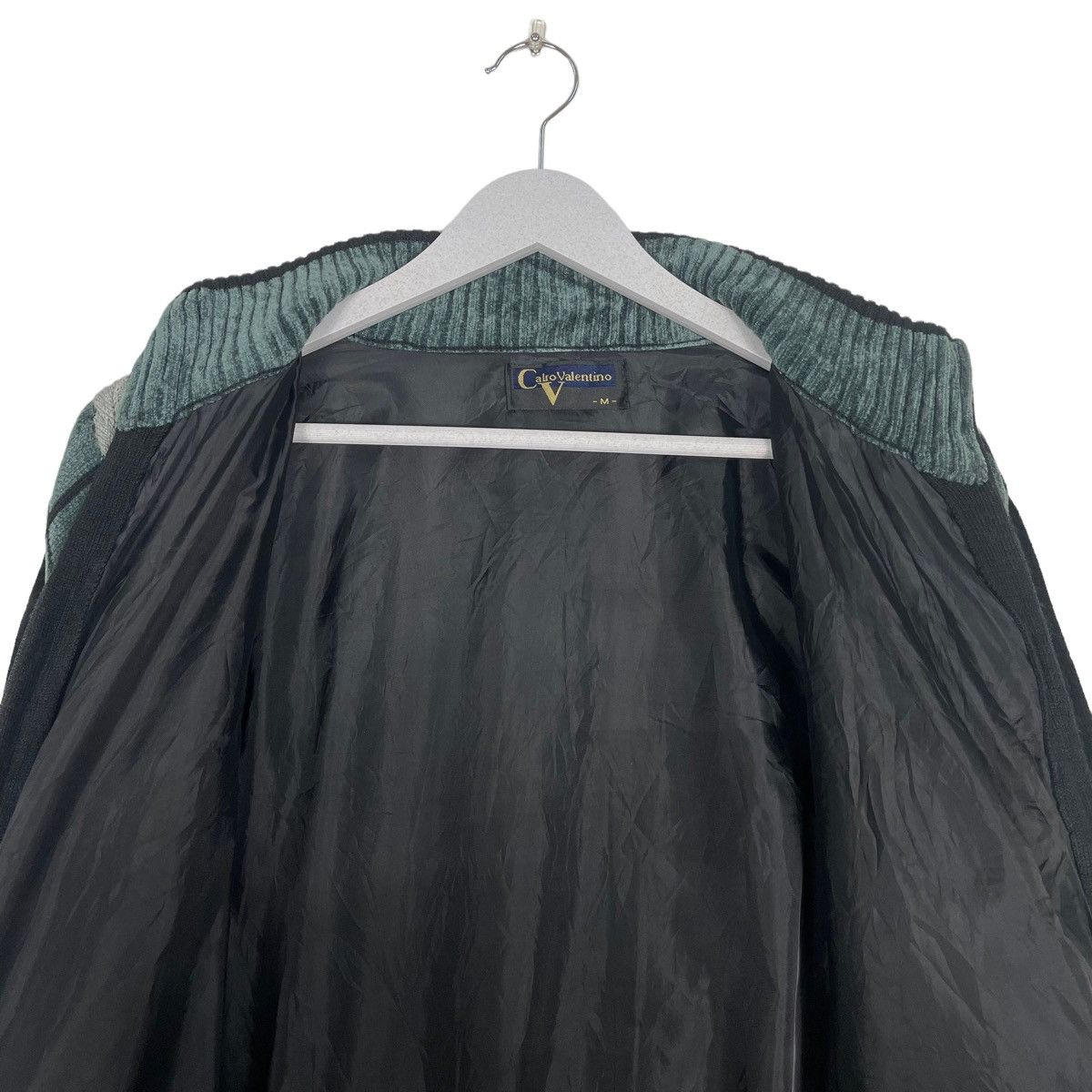 Designer × Japanese Brand 💥90s CARLO VALENTINO VELVET BOMBER JACKET Size US M / EU 48-50 / 2 - 11 Thumbnail