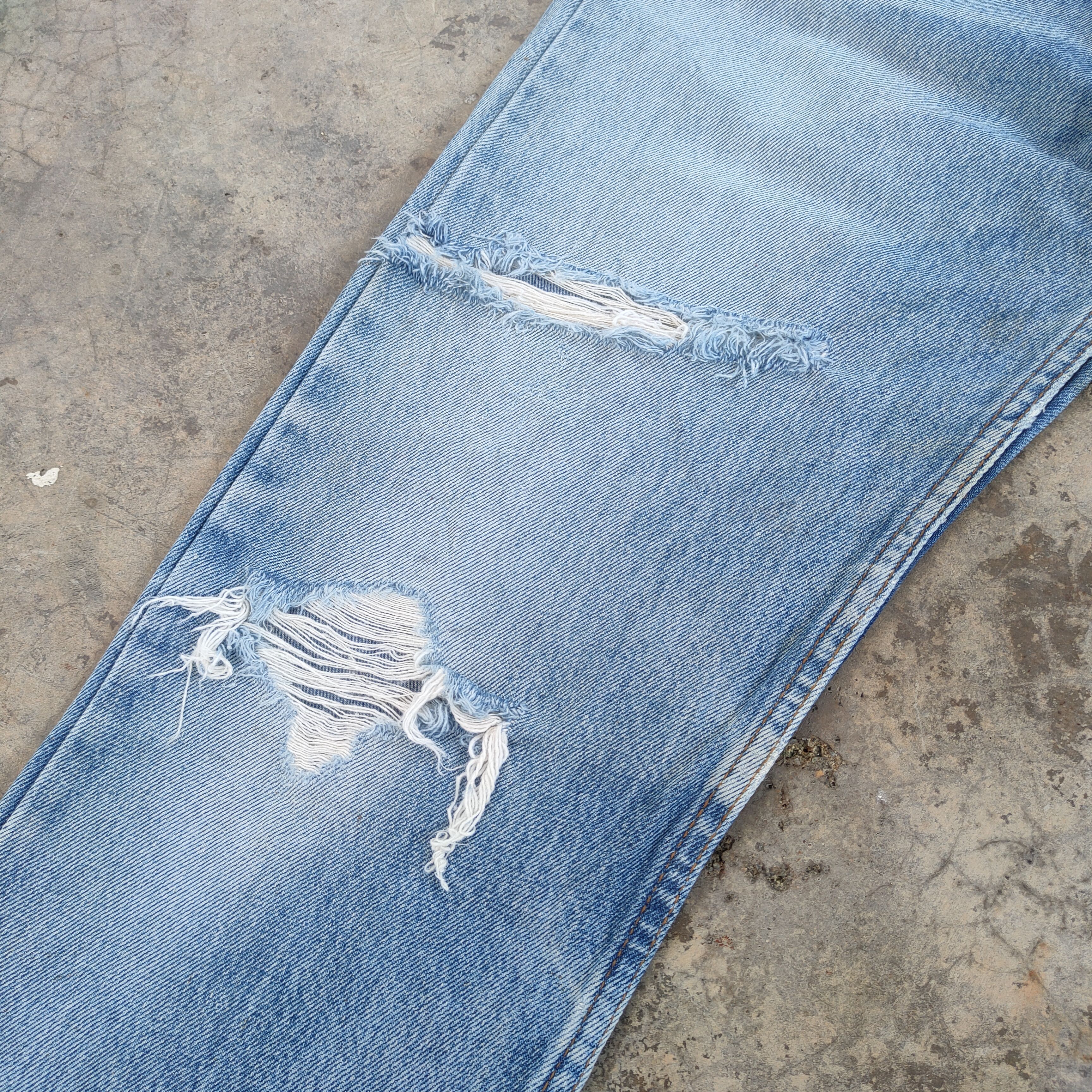 Lee VINTAGE LEE RIDERS FADED DISTRESSED JEANS DENIM PANTS Size US 32 / EU 48 - 5 Thumbnail