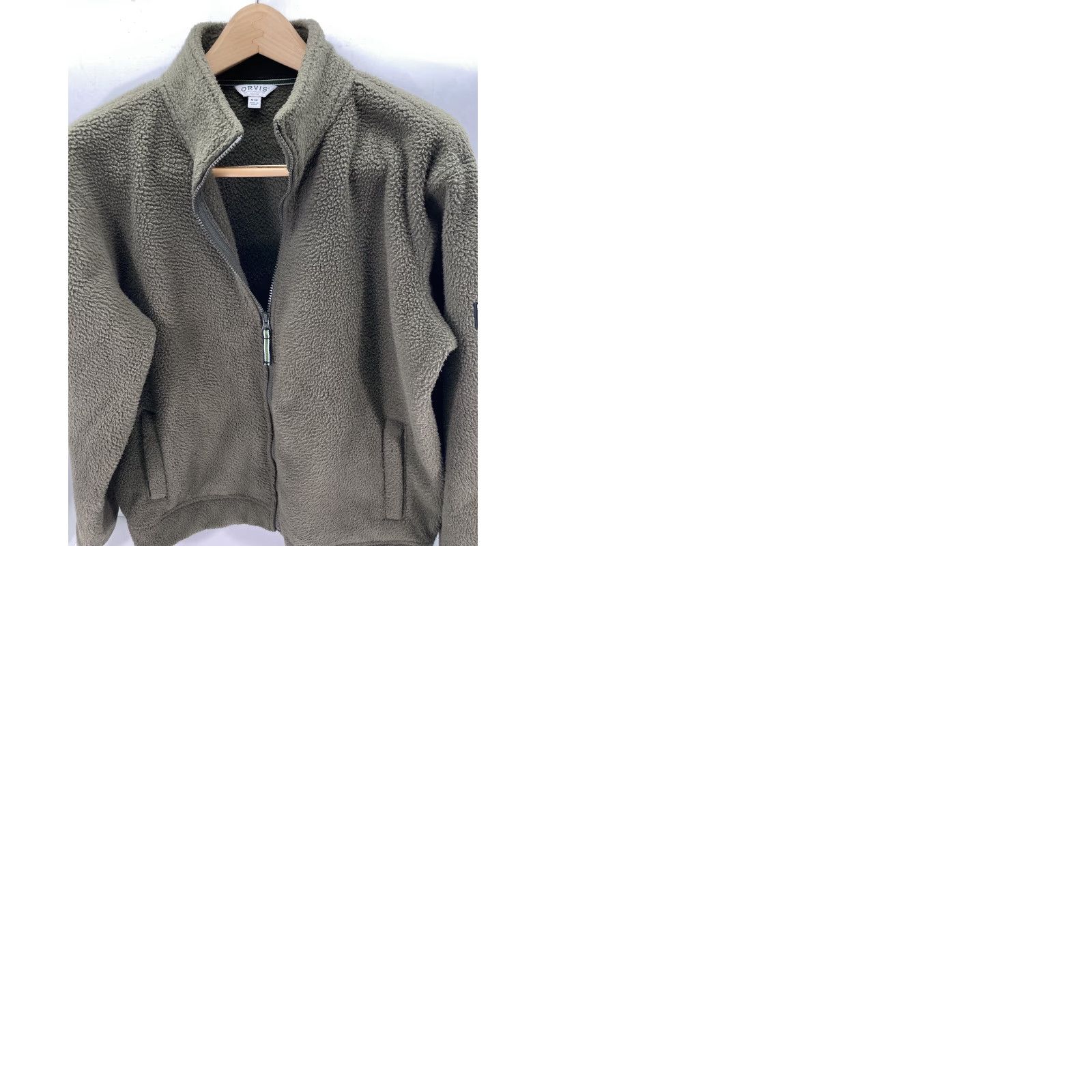 Orvis VINTAGE Orvis Fleece Jacket Men M Green Full Zip Mock Neck Pockets Casual Size US M / EU 48-50 / 2 - 9 Thumbnail