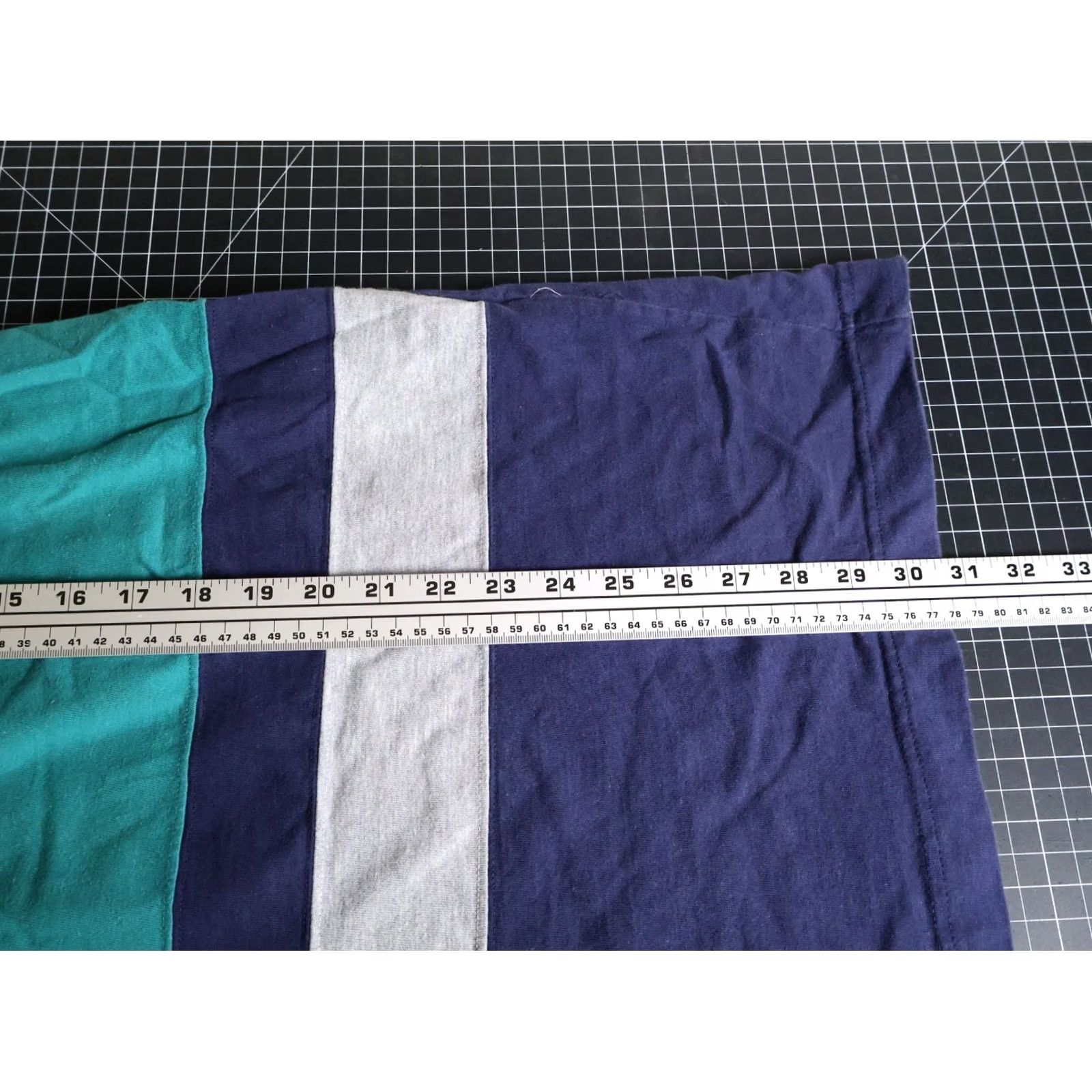 Ralph Lauren VINTAGE Ralph Lauren Hooded T-Shirt Striped Men XL Blue Green USA Polo Size US XL / EU 56 / 4 - 6 Thumbnail