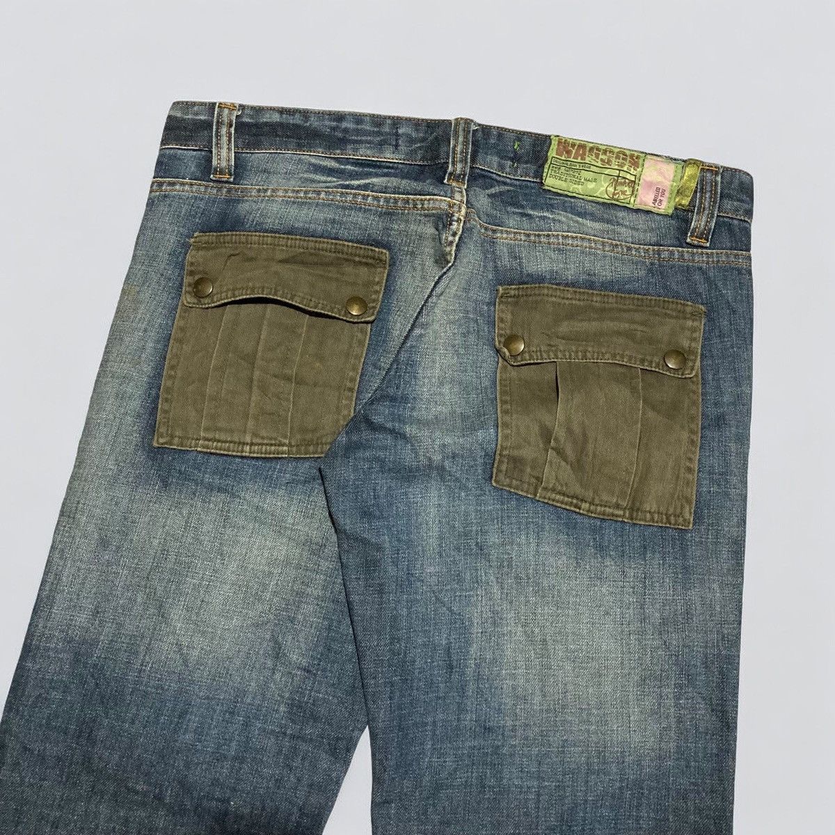 Hysteric Glamour × Japanese Brand WAGON Double Knee Multi Pocket Jeans Made In Turkey Size US 34 / EU 50 - 6 Thumbnail