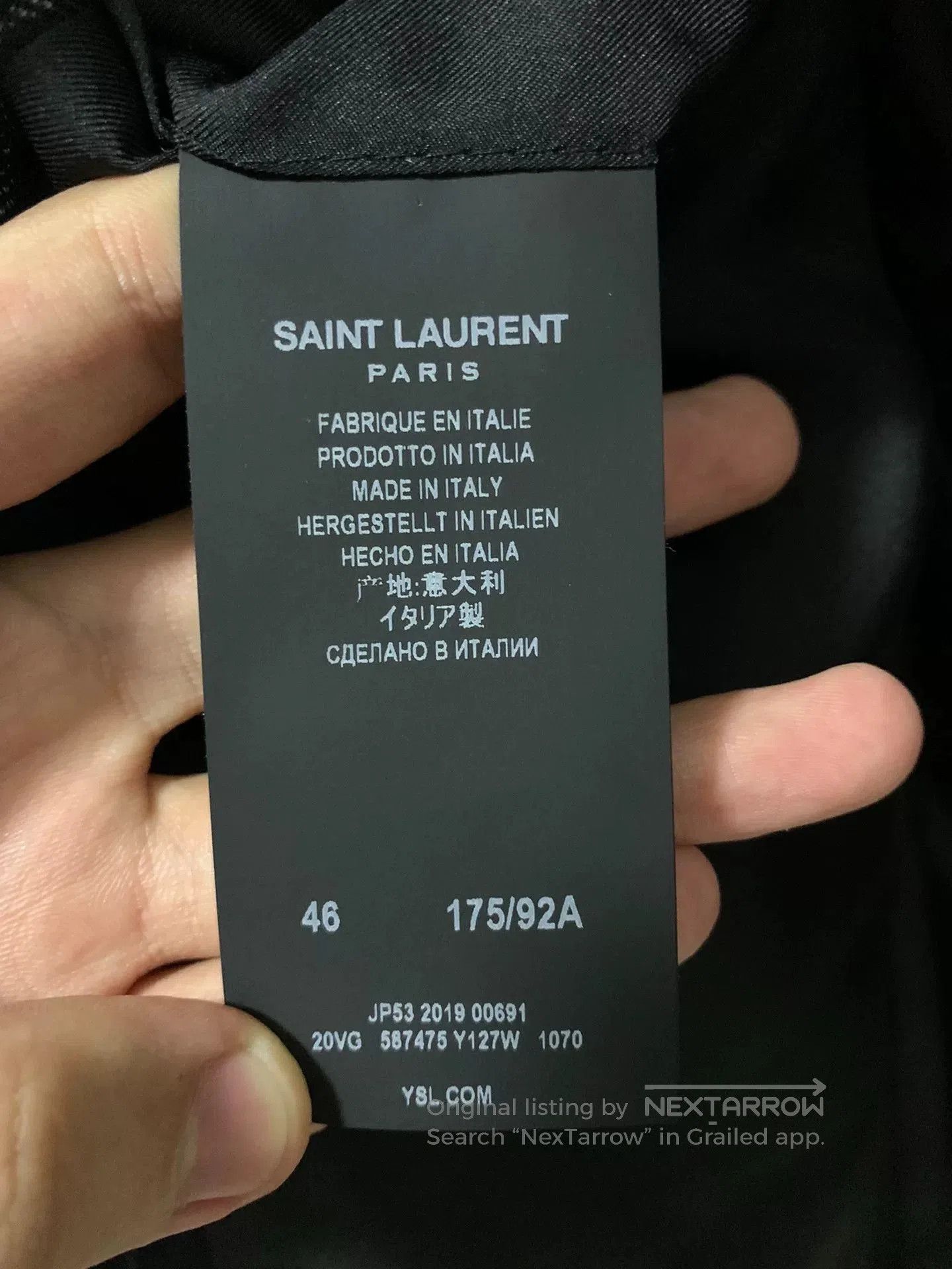Saint Laurent Paris Saint Laurent Double-Breasted Pinstripe Blazer. Size US S / EU 44-46 / 1 - 4 Thumbnail
