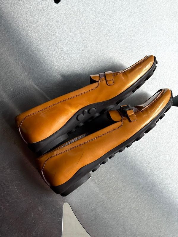 Prada Vintage Prada Vernis Flat Loafers Orange - EU 36.5 Size US 5.5 / IT 35.5 - 7 Thumbnail