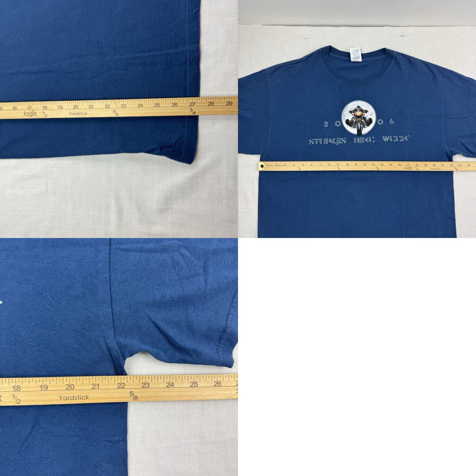 Delta VINTAGE Sturgis Bike Week 2006 T Shirt Adult Large Blue Moon Wolf Biker Rally Size US L / EU 52-54 / 3 - 8 Thumbnail