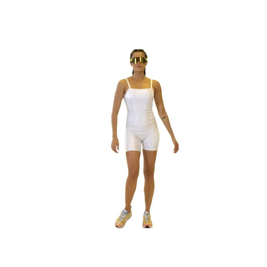 Other Cajubrasil Women's Size M One Piece Athletic Romper Metallic Size 33" - 1 Thumbnail