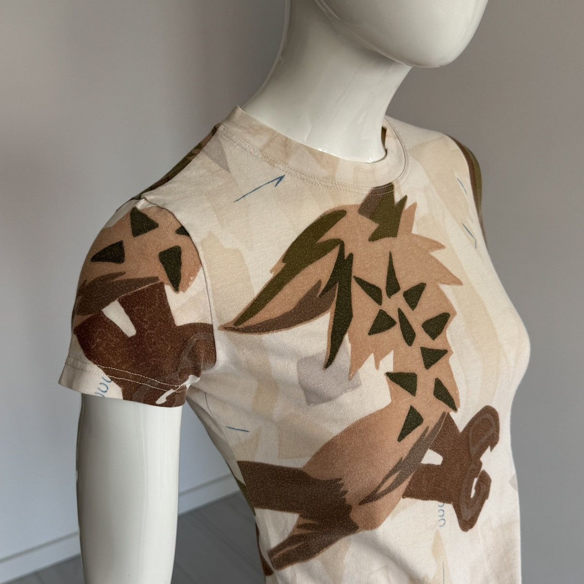 Dior Vintage Christian Dior 2001 fitted top abstract skull rare Size S / US 4 / IT 40 - 6 Thumbnail