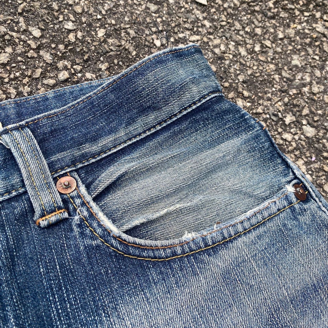 Edwin Vintage Edwin Selvegde Redline Distressed Denim Size US 31 - 9 Thumbnail