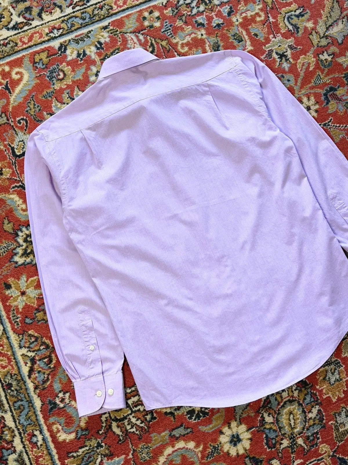 Yves Saint Laurent Yves Saint Laurent Logo Purple Shirt Size US L / EU 52-54 / 3 - 10 Thumbnail