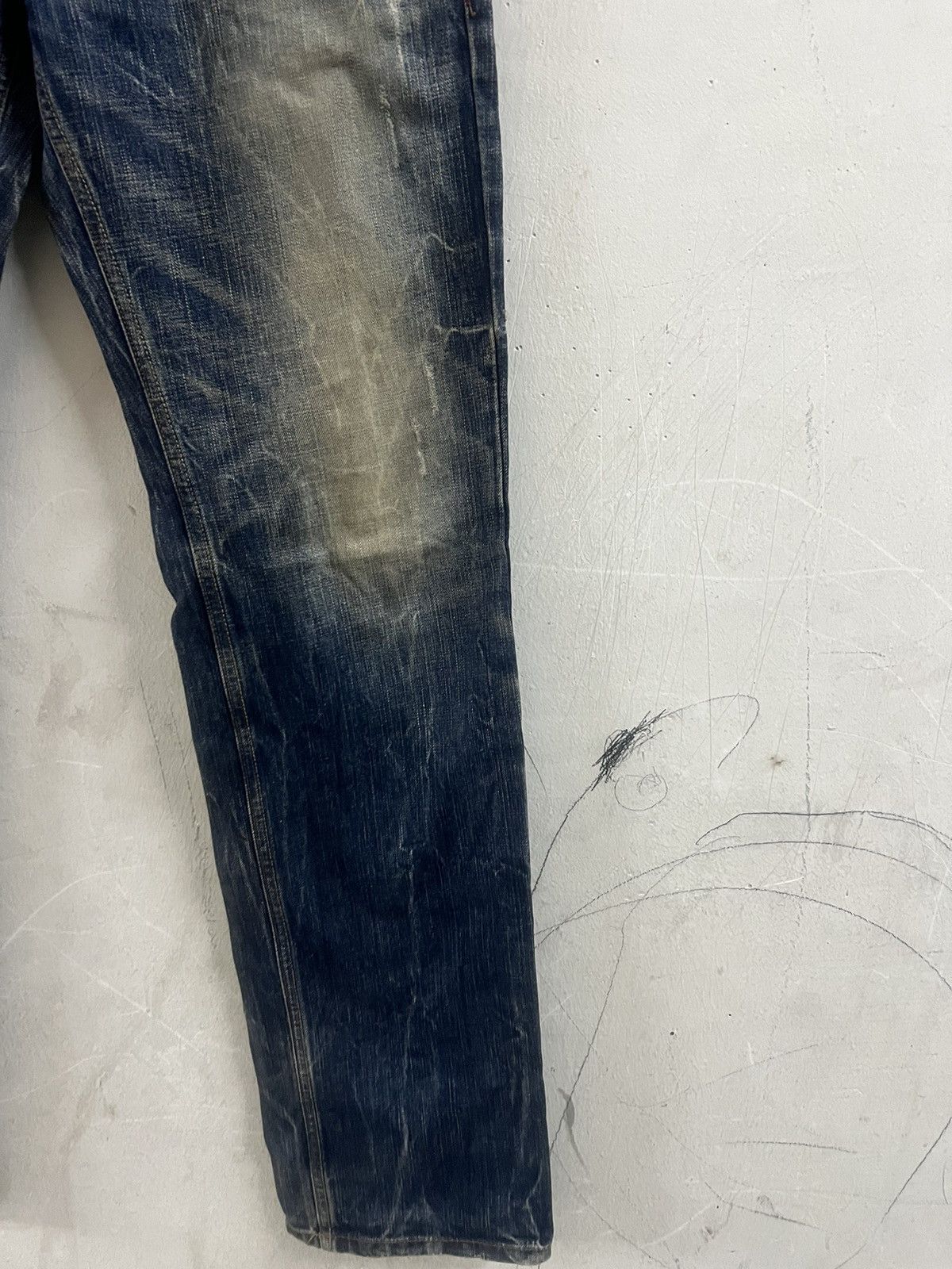 4GSELLER × Japanese Brand THRASHED RED PEPPER DISTRESSED DENIM PANT Size US 31 - 6 Thumbnail
