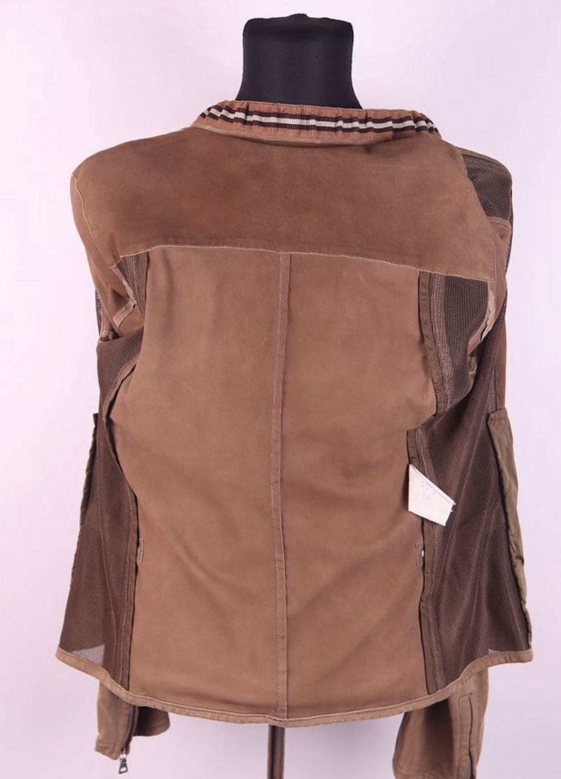 Prada Prada Leather Suede Racing Jacket Brown Size US L / EU 52-54 / 3 - 3 Thumbnail