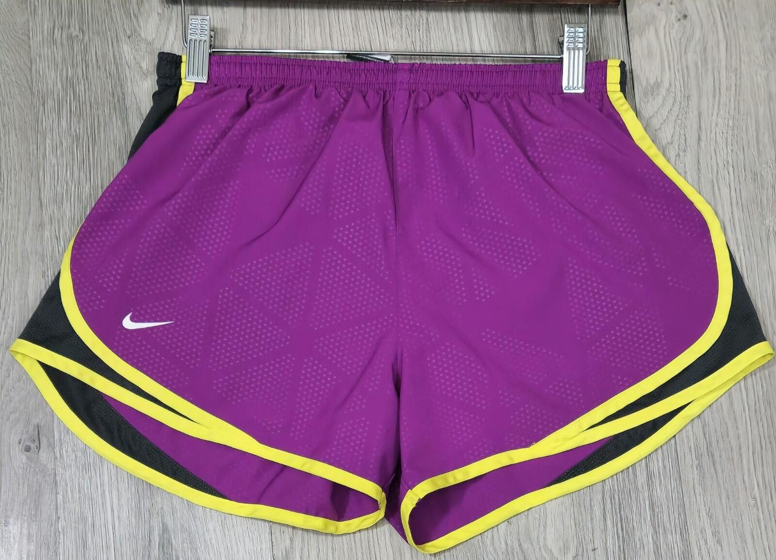 Nike Nike Shorts Womens M Purple,Black,Yellow Dri-Fit Running #12 Size 32" / US 10 / IT 46 - 1 Thumbnail
