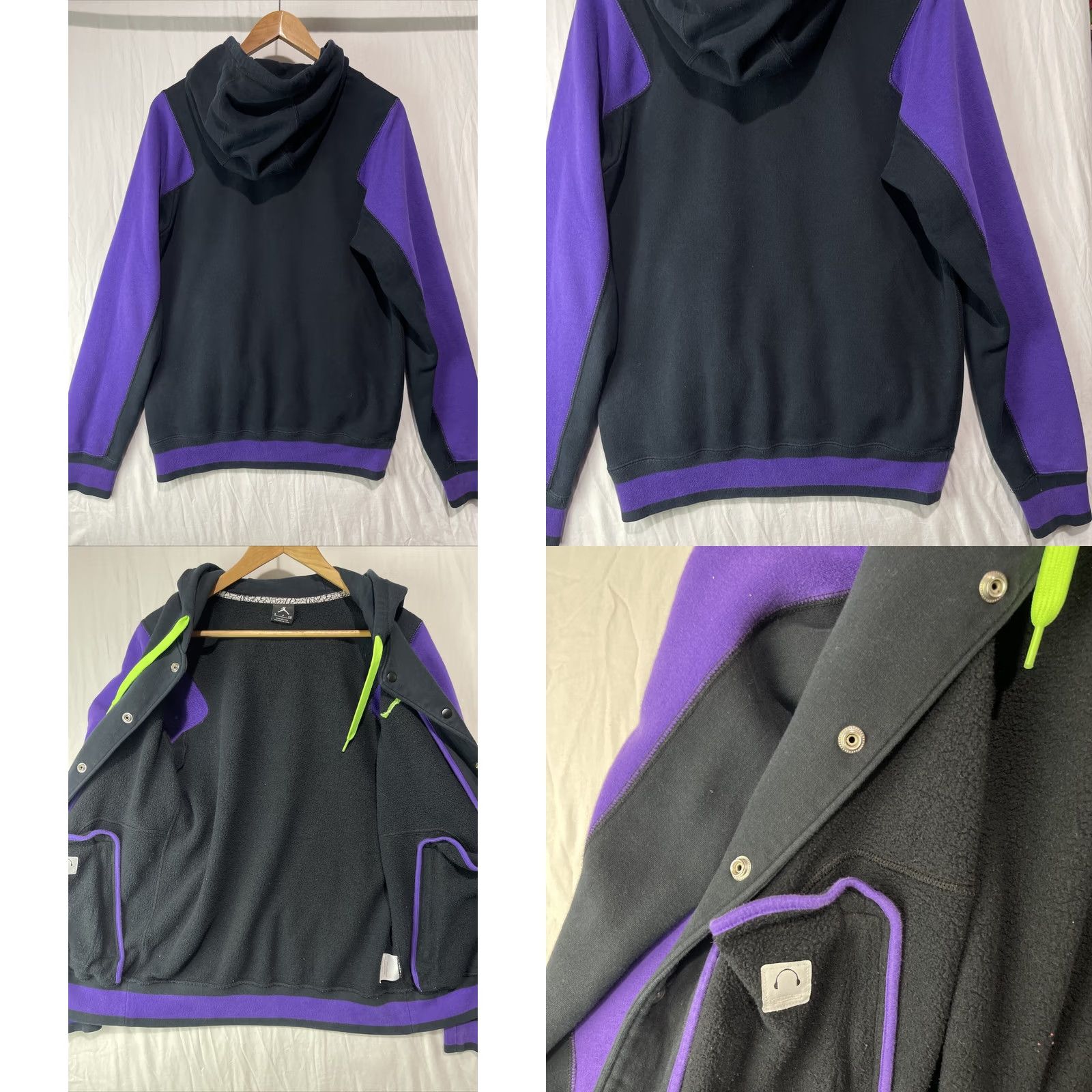Jordan Brand Air Jordan Jacket Mens Small Black Purple Varsity Hoodie 2.0 Joker Elephant Nike Size US S / EU 44-46 / 1 - 10 Thumbnail