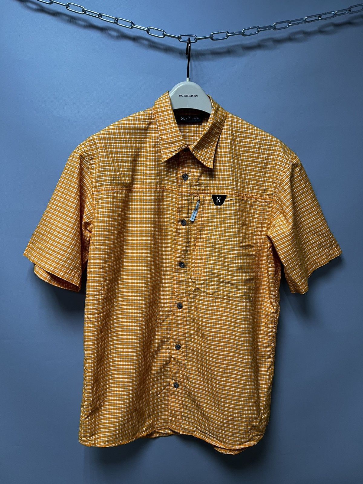 Haglofs HAGLOFS Shirt Men's Short Sleeve Button Up Plaid Spread Neck Size US M / EU 48-50 / 2 - 1 Thumbnail