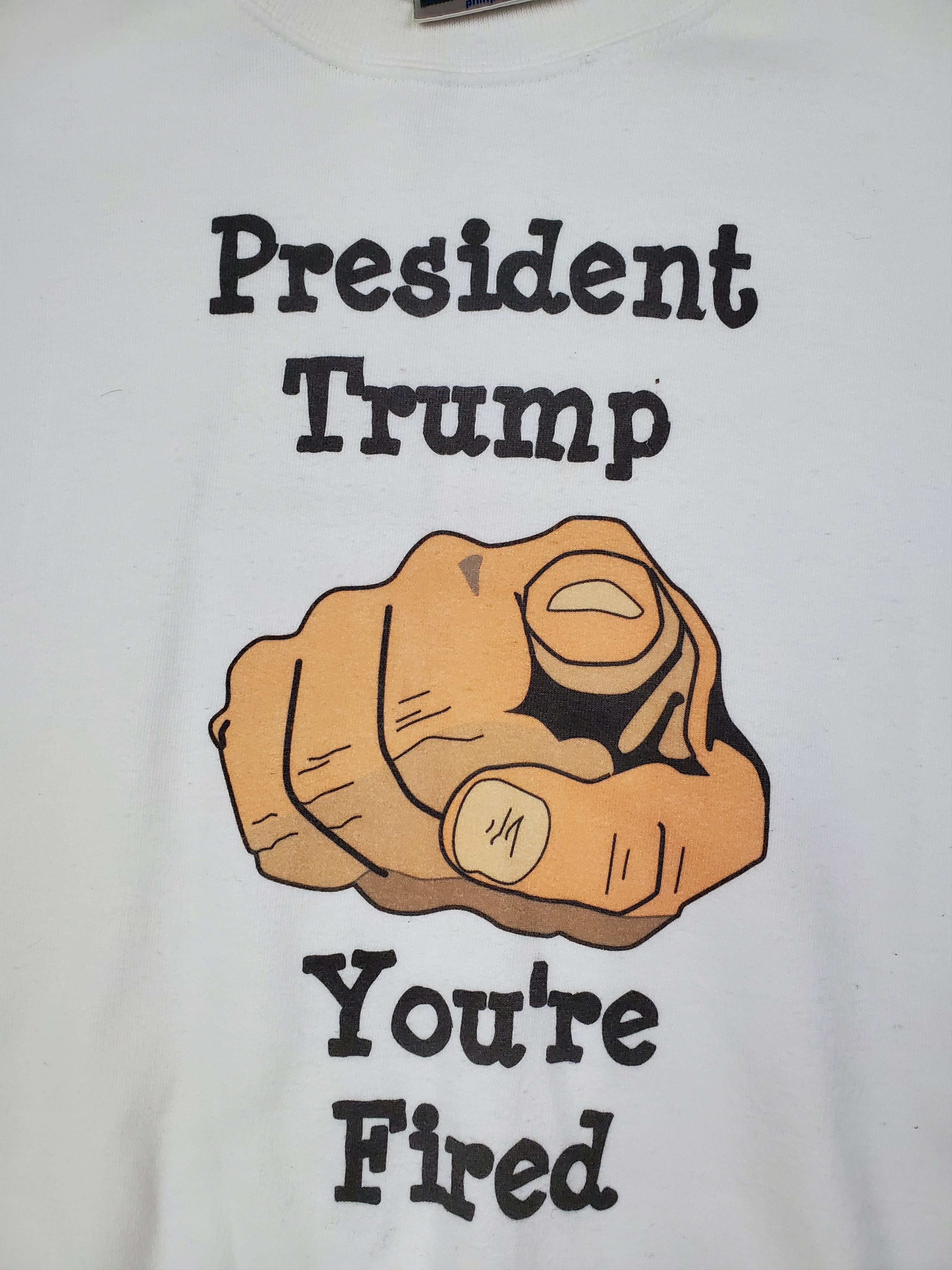 Donald Trump × Hanes × Vintage Vintage President Trump " You Are Fired " Size US XL / EU 56 / 4 - 5 Thumbnail