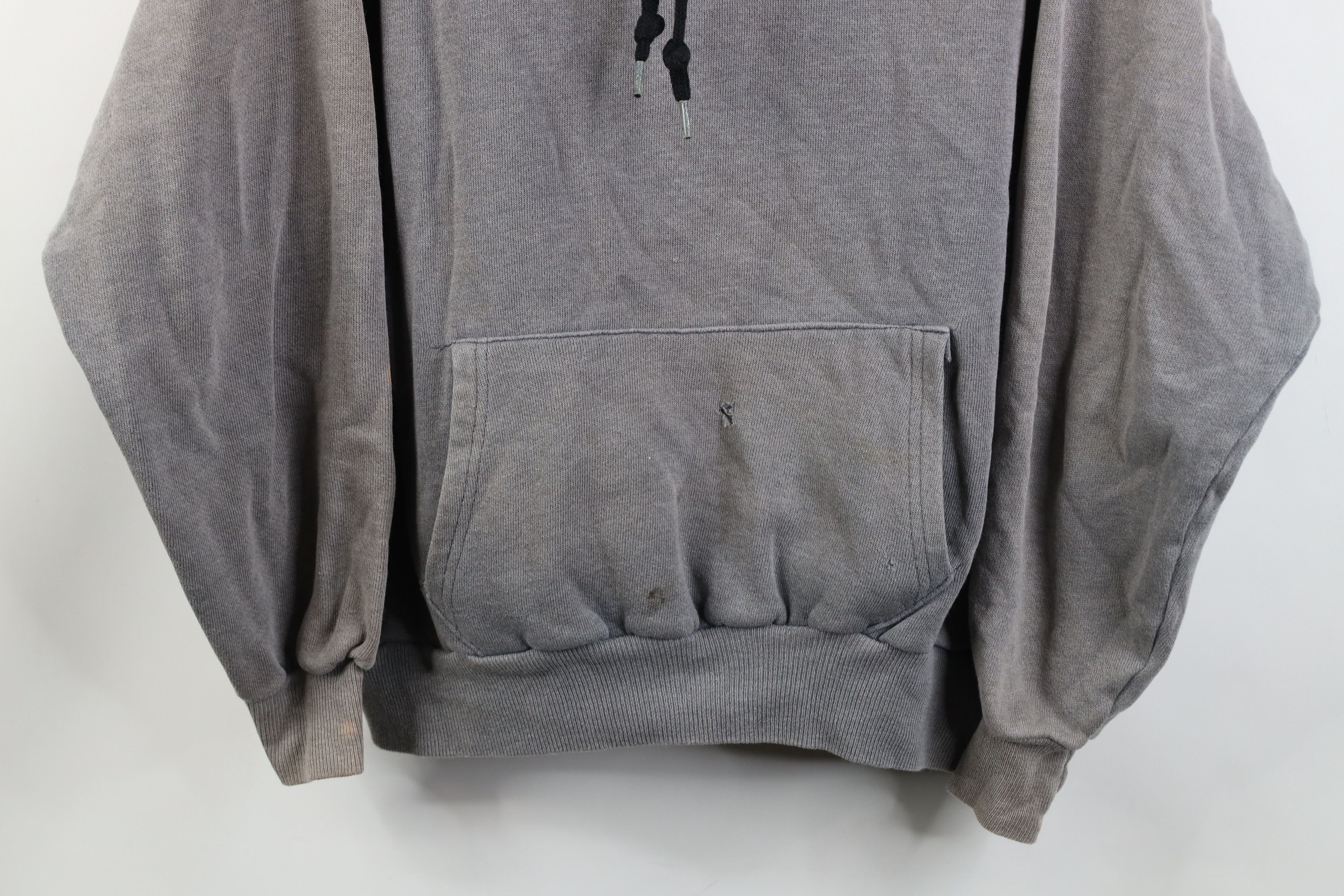 Vintage Vintage 70s Streetwear Blank Boxy Fit Hoodie Sweatshirt USA Size L / US 10 / IT 46 - 3 Thumbnail