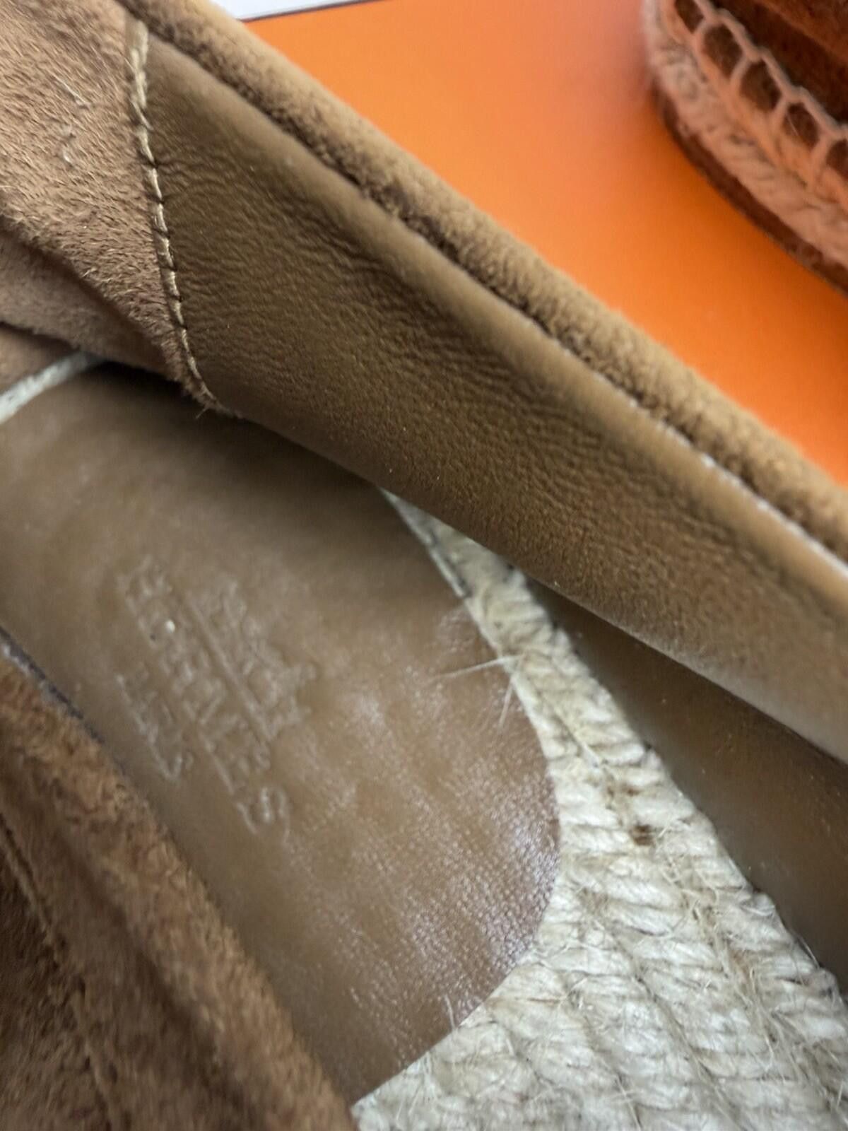 Hermes Hermès Suede Espadrille Loafers Brown Men’s EU 41 Slip On Size US 8 / EU 41 - 3 Thumbnail