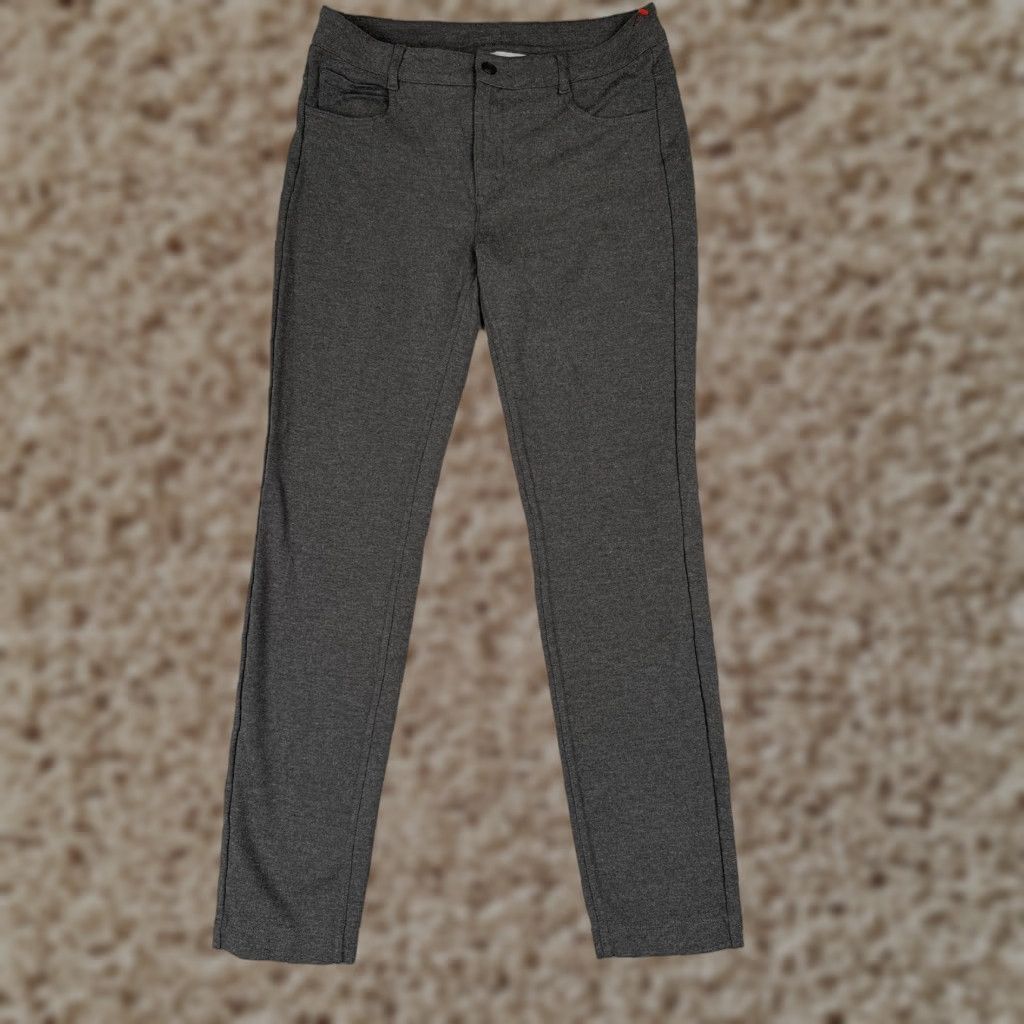 Athleta Athleta Pants Womens 6 Gray Slim Ankle Stretch Knit Pockets Travel Gym Office Size 28" / US 6 / IT 42 - 1 Thumbnail