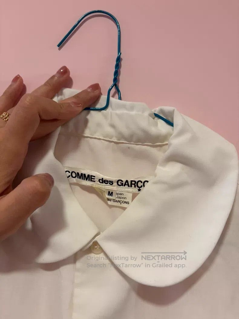 Comme des Garcons Comme des Garcons White round neck shirt Size M / US 6-8 / IT 42-44 - 2 Thumbnail