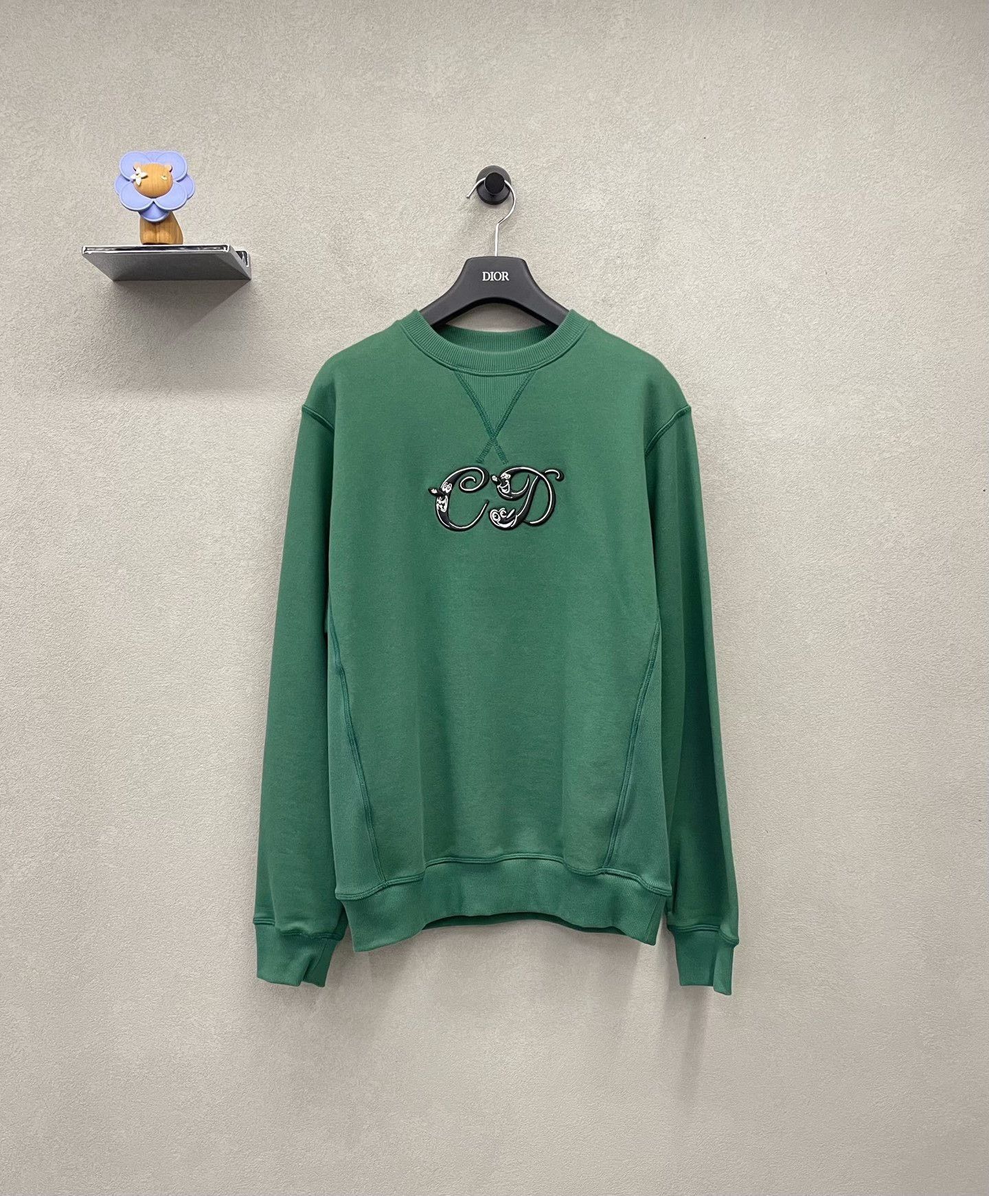 Dior DIOR Green Crewneck Sweatshirt Size S / US 4 / IT 40 - 1 Thumbnail