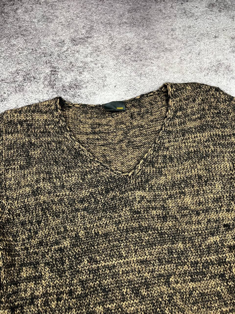 Fendi Vintage Fendi Abstract Melange Knit Jumper Archive Size US M / EU 48-50 / 2 - 5 Thumbnail