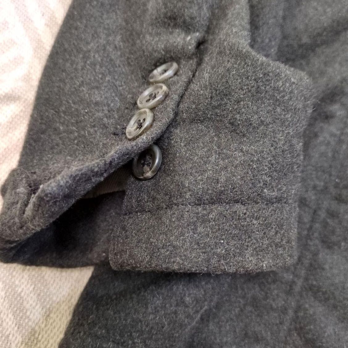 Engineered Garments ENGINEERED GARMENTS GRIM JACKET MEN XL DARK GREEN POLYESTER, REGULAR SIZE, ZIPPER? BUTTON, USED Size US XL / EU 56 / 4 - 7 Thumbnail