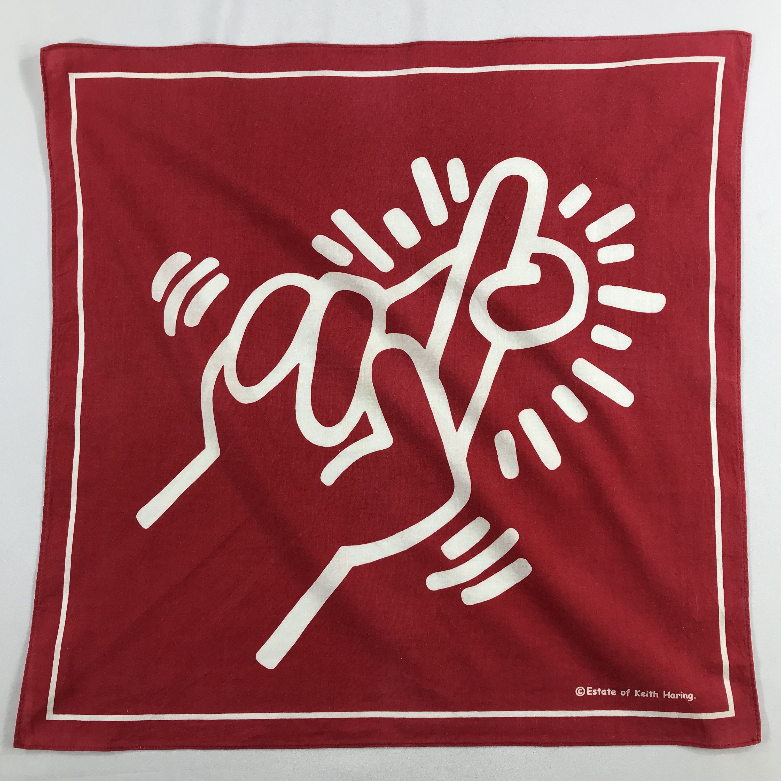 Keith Haring Keith Haring Bandana / Handkerchief / Neckerchief -S2182 Size ONE SIZE - 1 Thumbnail
