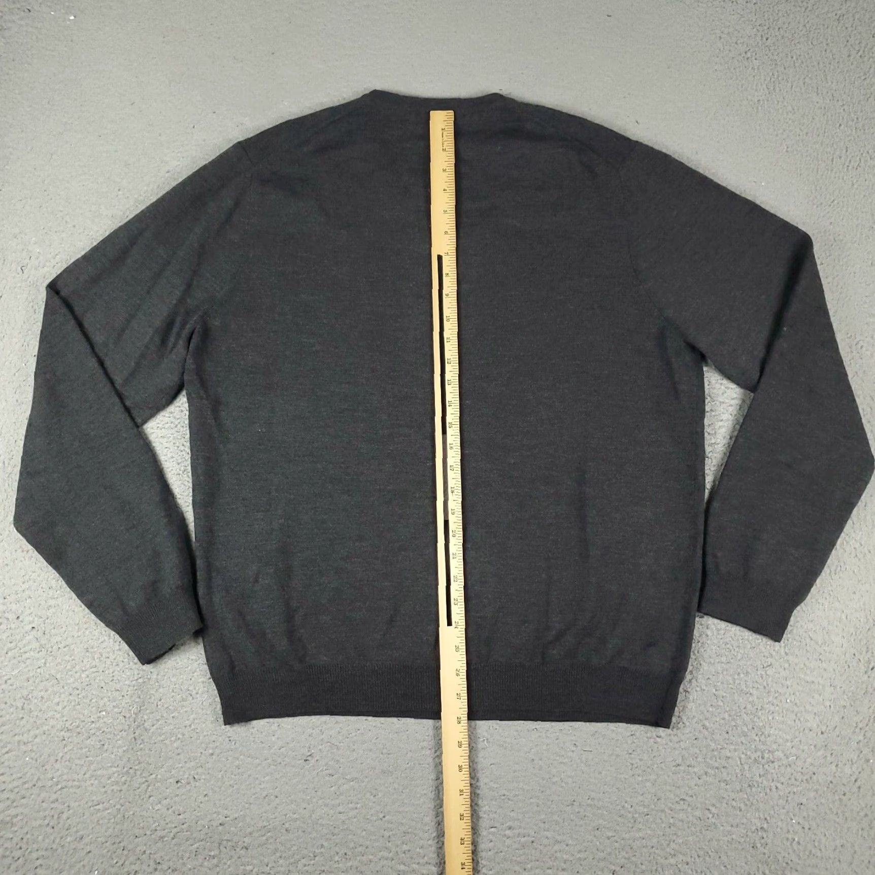 Brooks Brothers Brooks Brothers Wool V Neck Sweater Mens XL Gray Pullover Size US XL / EU 56 / 4 - 5 Thumbnail