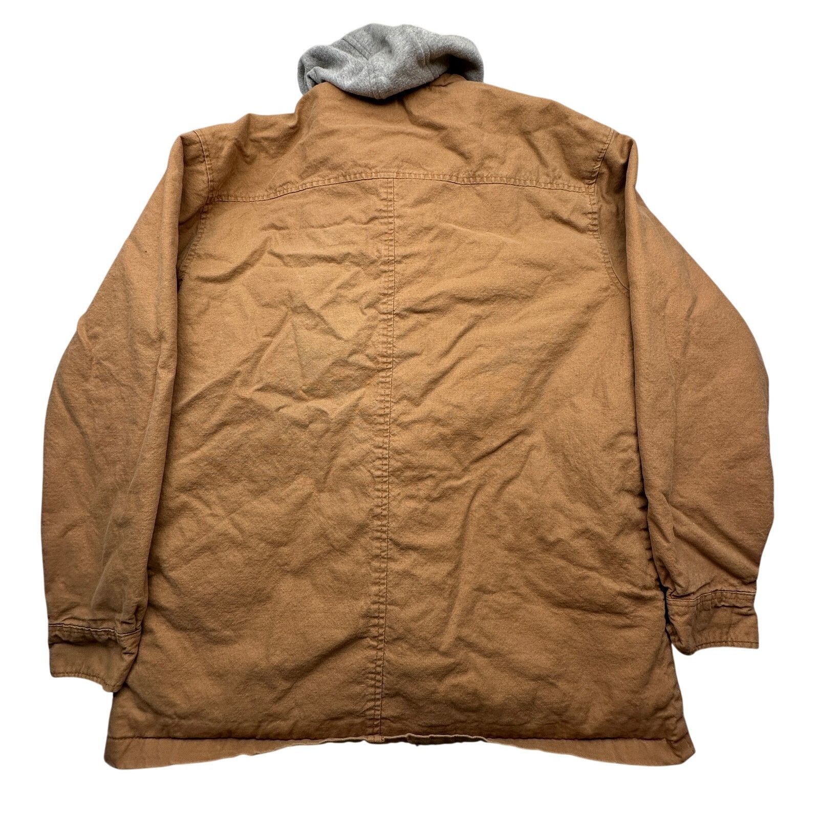 Dickies Dickies Duck Canvas Hooded Work Jacket Mens Large Brown Zip Size US L / EU 52-54 / 3 - 2 Thumbnail