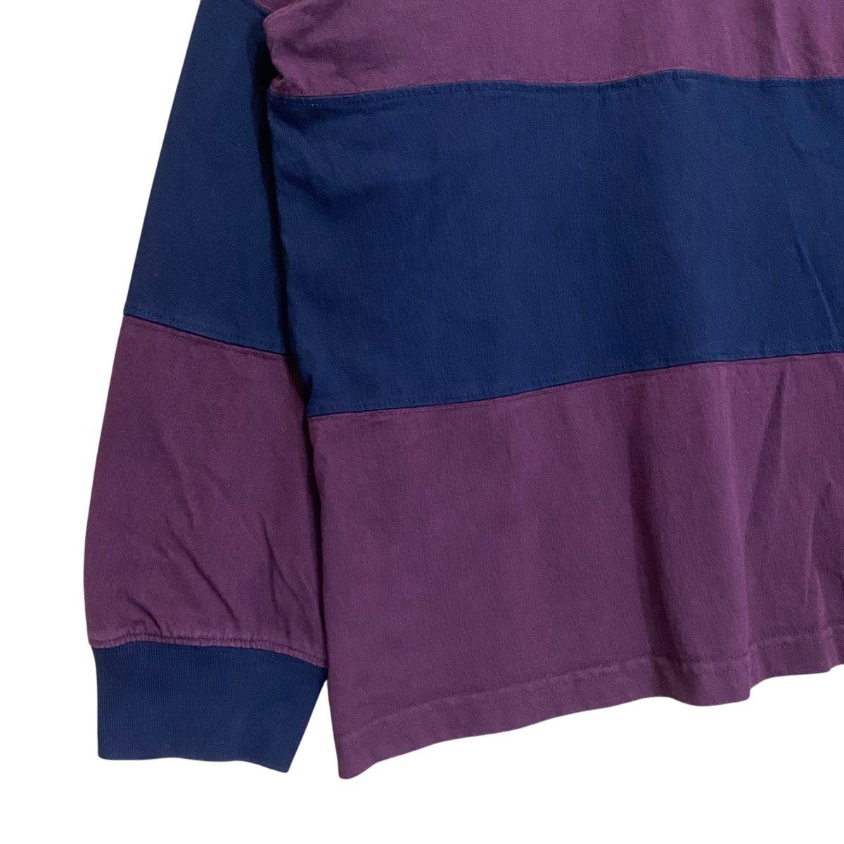 Japanese Brand × Polo Ralph Lauren × Vintage Polo Rugby Stripe Baggy Medium Size Size US L / EU 52-54 / 3 - 6 Thumbnail