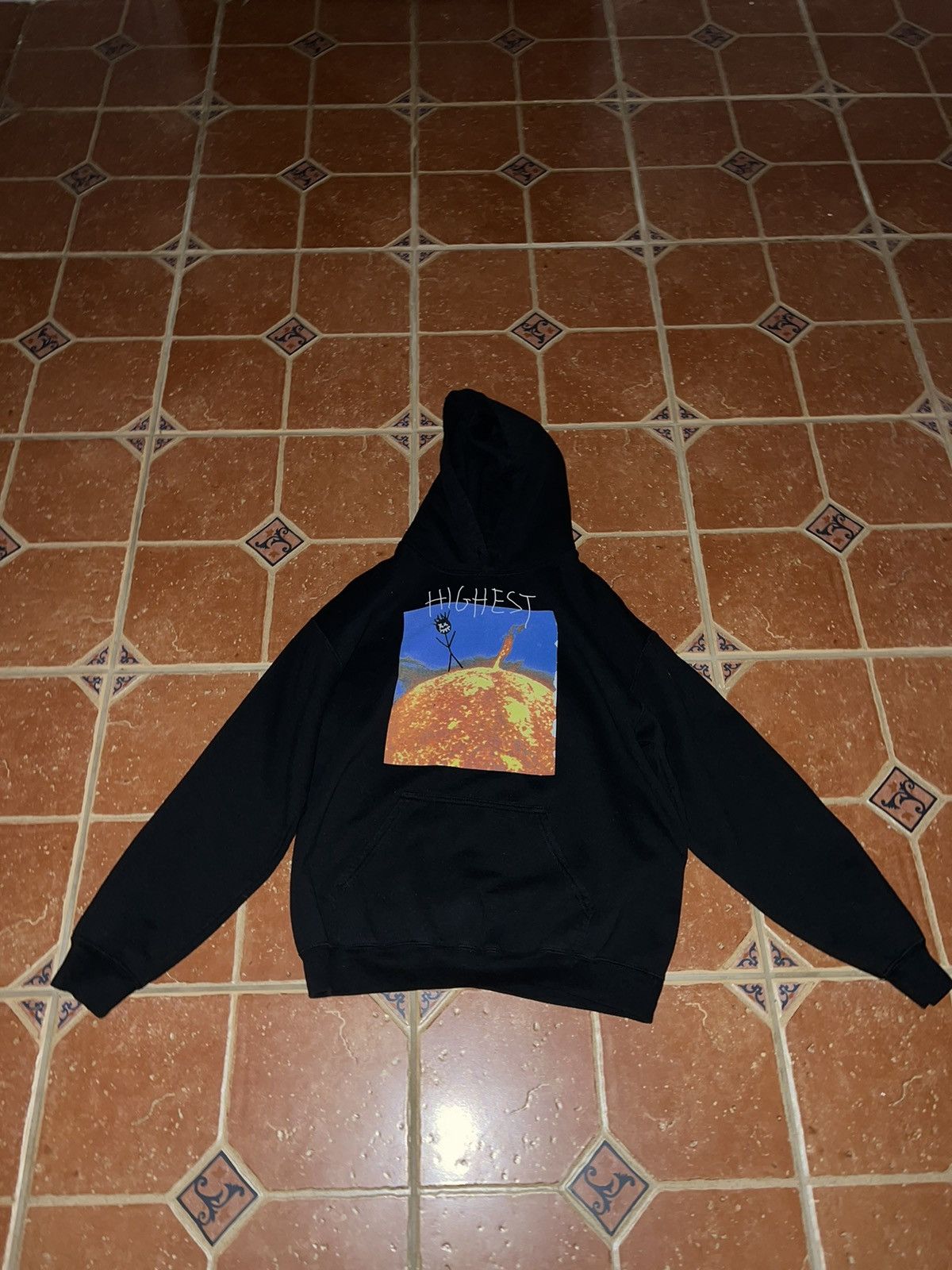 image of Travis Scott Highest In The Room Hoodie in Black, Men's (Size Small)