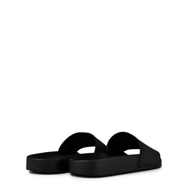 Balenciaga o1g2r1mq0924 Rubber Slippers in Black Size US 7 / IT 37 - 4 Thumbnail