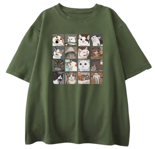 Other Y2K Streetwear Cute Fashion Dark Green T-Shirt Graphic Tees Size US XXL / EU 58 / 5 - 1 Thumbnail