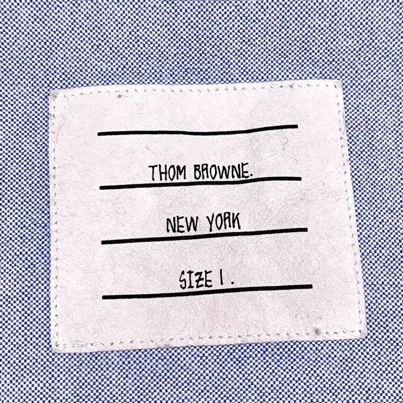 Thom Browne Thom Browne size1 Smog Blue Oxford cotton ragged collar lap Size US S / EU 44-46 / 1 - 6 Thumbnail